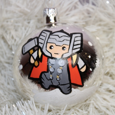 Стъклена коледна играчка - Тор