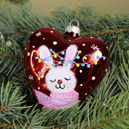 Стъклено сърце Зайче