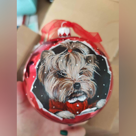 Персонализирана Коледна играчка с домашен любимец