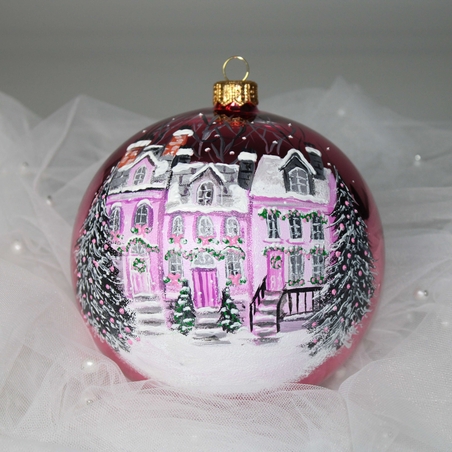 Стъклена коледна играчка - Зимен Пейзаж - Copy 10 - Copy 0 - Copy 1