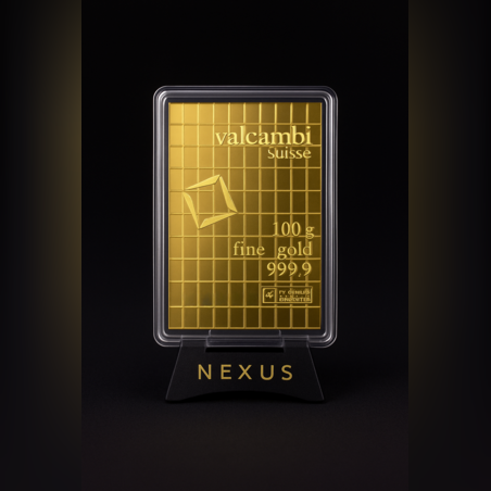 Златно кюлче 100 грама Valcambi Combibar - 100 × 1 г инвестиционно злато (999.9)