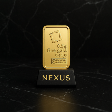 Златно кюлче 0,5 грама - Valcambi Suisse 999.9 Инвестиционно злато