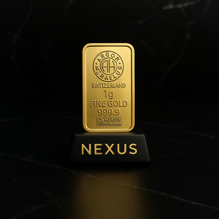 Златно кюлче 1 грам - Argor-Heraeus 999.9 инвестиционно злато