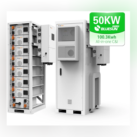 Bluesun 50kW многофункционална система за съхранение на слънчева енергия за търговски и промишлени цели – 100kWh