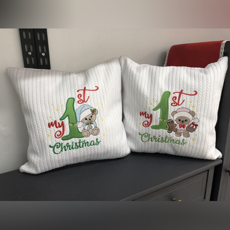 Декоративна бродирана калъфка за възглавница