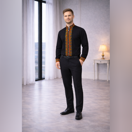 Мъжка риза „КАЛОЯН“ към Рокля „КАЛИНА“