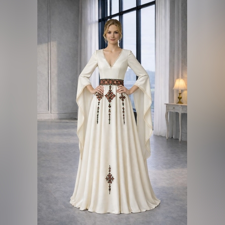 Рокля „Рада“- С фолклорен акцент