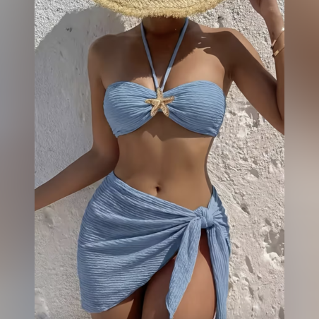 Swimsuit with Golden Starfish