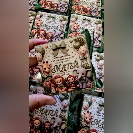 Персонализирано мини албумче с 12 снимки – подарък за гости