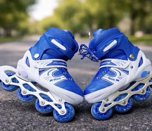 Role Reglabile Copii 2 în 1, Configurație 4 Roți sau 2+2, Pentru Începători