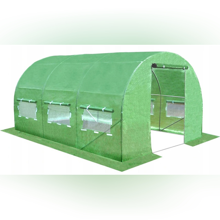 Sera de gradina, tip tunel cu cadru metalic, 250x400cm, 10mp (3 segmente)