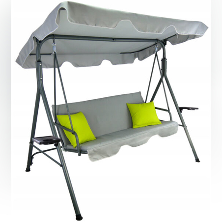 Leagan balansoar gradina  Vicenza, 3 locuri, 220kg, gri