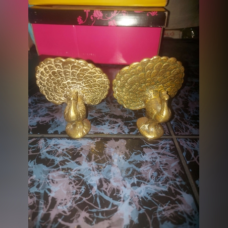 Pereche păuni  din bronz