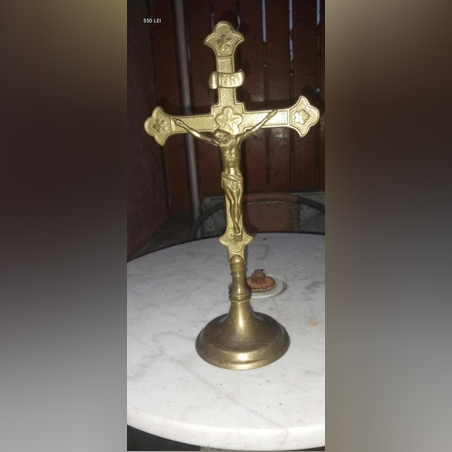 Crucifix de birou sau altar din bronz