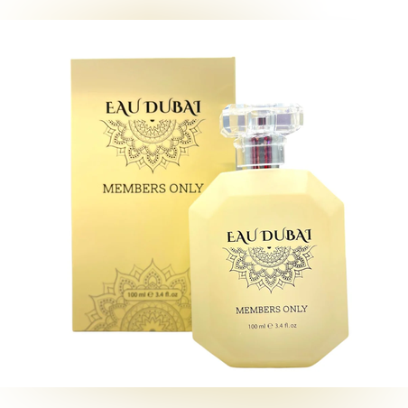 Apa de parfum MEMBERS ONLY, Eau Dubai, inspirat de Back XS de la Paco Rabanne, 100 ml