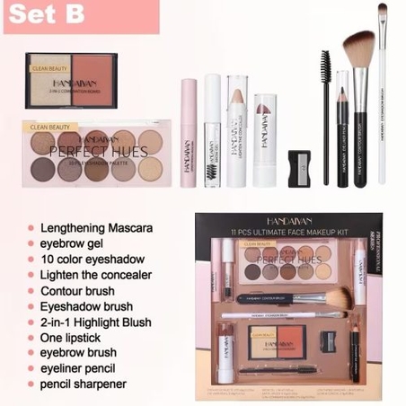 Set machiaj HANDAIYAN H9010, 11 produse/set