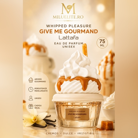 Apa de Parfum Lattafa, Whipped Pleasure - Give Me Gourmand, Unisex, 75ml