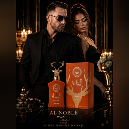 Lattafa Al Noble Wazeer – Eau de Parfum Unisex 100 ml | Eleganță și Putere Orientală
