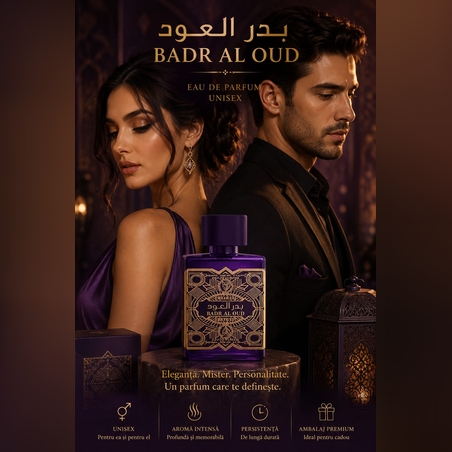 BADR AL OUD – Eleganță Orientală în Fiecare Picătură Eau de Parfum Unisex | Aromă Intensă | Persistență Îndelungată