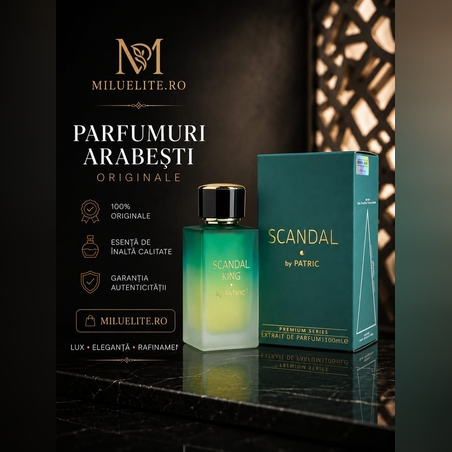 Scandal King by Patric – Extrait de Parfum 100 ml | Parfum Arabesc Original pentru Bărbați