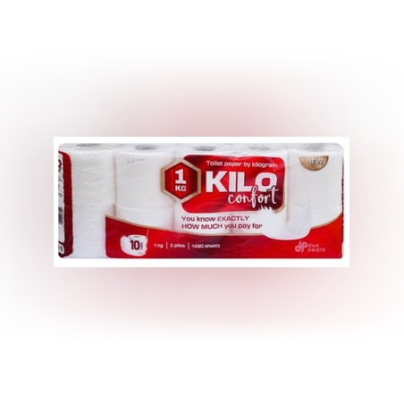 Hârtie igienică Kilo alba, 3 straturi
