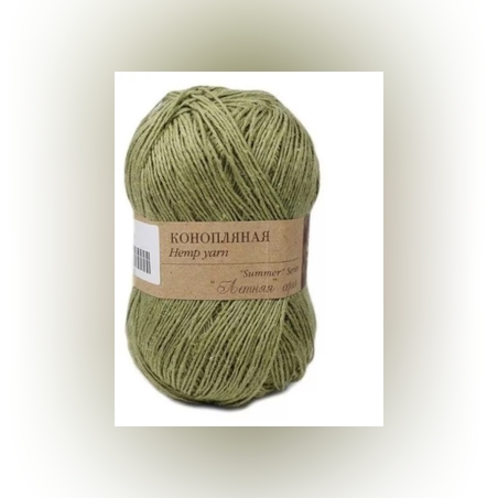 Пряжа Пехорка Конопляная 50гр280м70%хл.30% кон.цв.238 св. полынь