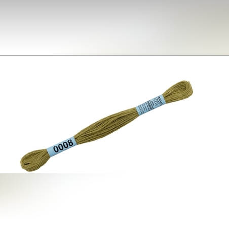 Мулине Фирма Гамма 8 метр 100% хлопок цв. 0008 оливковый DMC 471