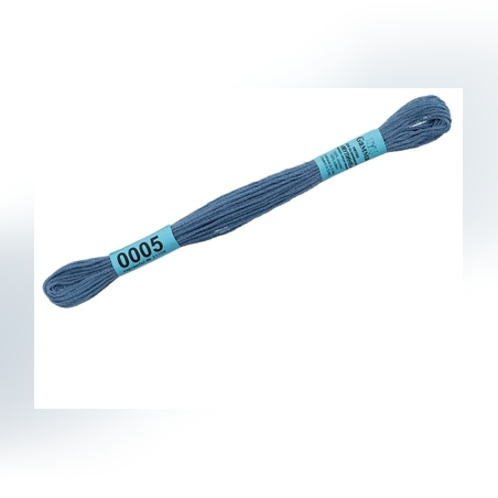 Мулине Фирма Гамма 8 метр 100% хлопок цв. 0005 св.синий DMC 799