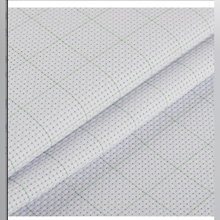 Канва K03R Aida 11 Фасовка 95% хлопок 5%терипен 50*50 см цв. белая 