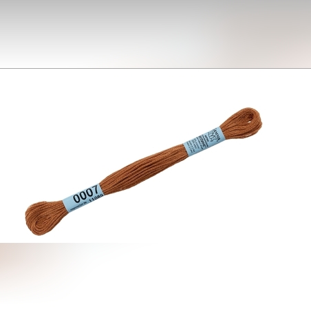 Мулине Фирма Гамма 8 метр 100% хлопок цв. 0007 св. коричневый DMC 435