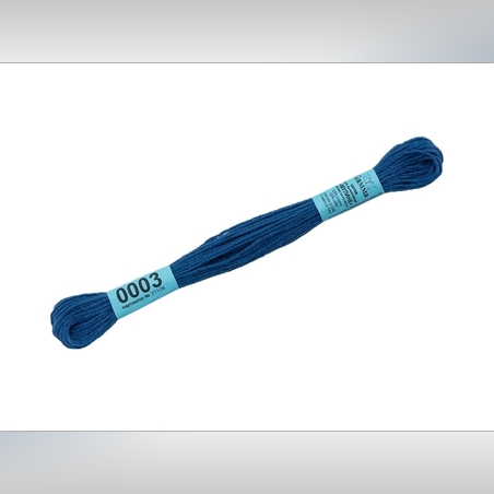 Мулине Фирма Гамма 8 метр 100% хлопок цв. 0003 Васильковый DMC 824