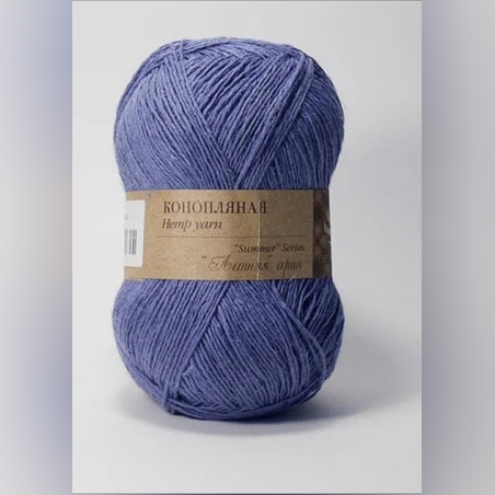Пряжа Пехорка Конопляная 50гр280м70%хл.30% кон.цв.770 нова джинса