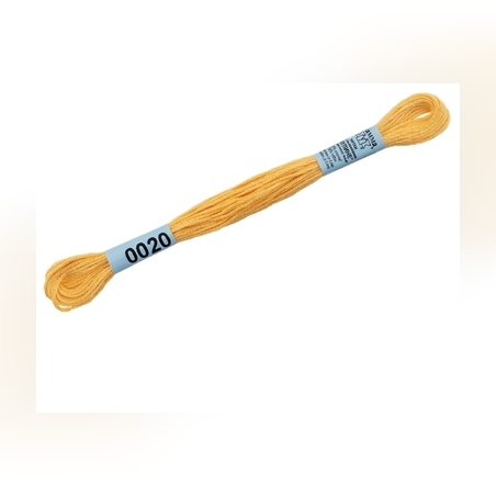 Мулине Фирма Гамма 8 метр 100% хлопок цв. 0020 розовый желтый  DMC 744