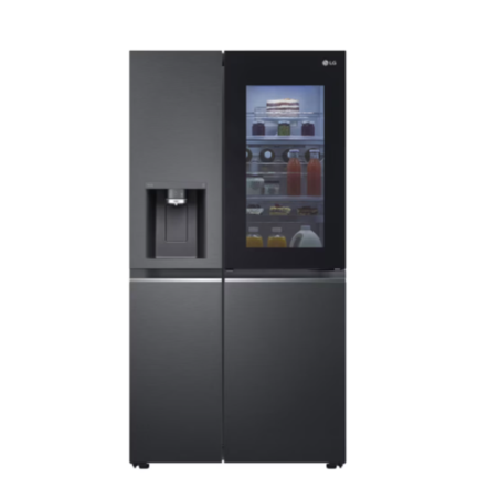 LG Side-by-Side InstaView™ Black fridge, 617 Lit