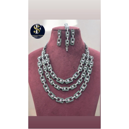 American Diamond Necklace Set