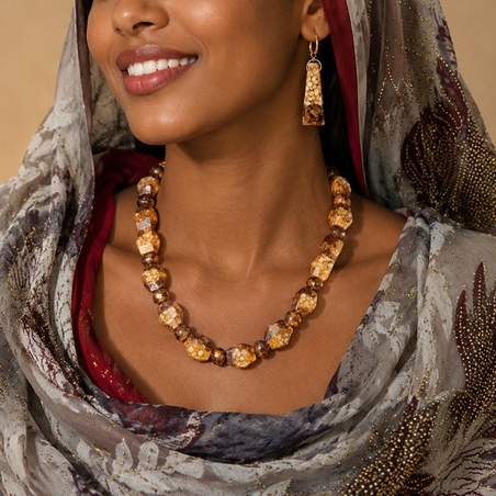 Mahlab Sandalwood, Musk & Mahlab Necklace