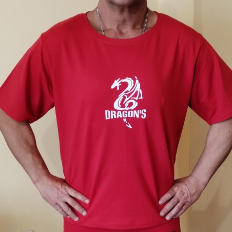Бодибилдинг блуза/Dragon's Red Iron къс ръкав