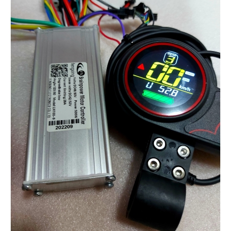  Синусный контроллер для Kugou м5- 48v/60v; 28A+2A + LH100 цветной led дисплей клавишей акселератора. 