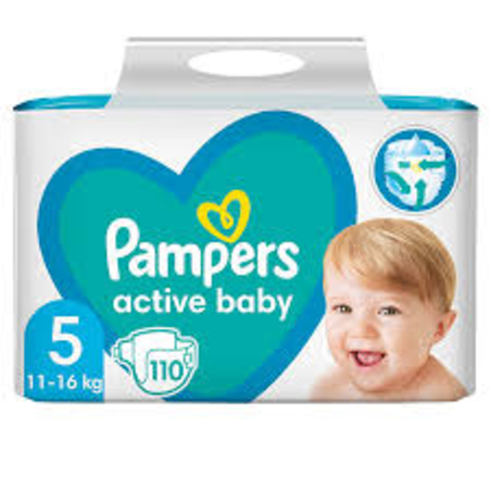 Бебешки пелени Pampers - Active Baby 5, 78бр.