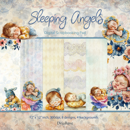 Sleeping Angels - Digital Paper