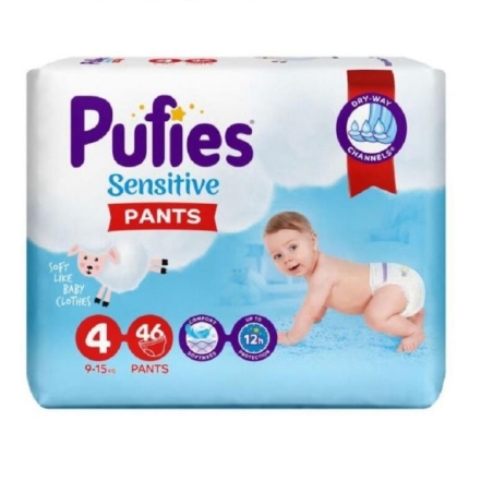 Пеленигащи Pufies Sensitive Pants 4 , 46бр