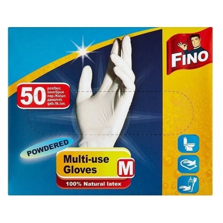 Fino Natural Latex M Ръкавици за еднократна употреба x50 броя