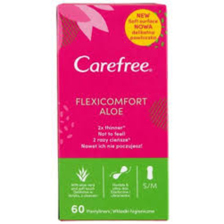 Ежедневни превръзки Carefree - FlexiComfort, Aloe