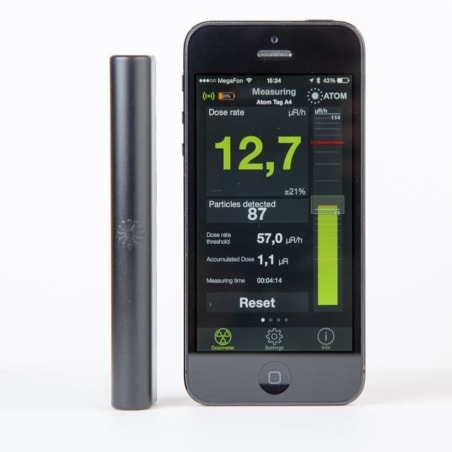 Atom Fast 8816 - дозиметр радиации на сцинтилляторе для смартфона