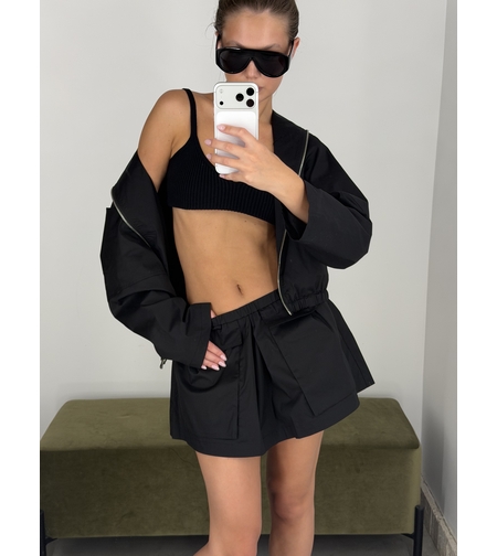 CARGO SKIRT IN BLACK