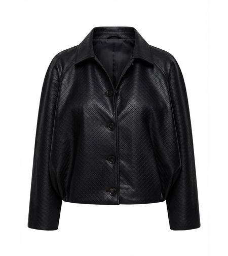 SIENA WOVEN LEATHER JACKET