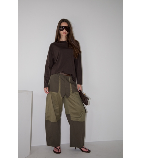 TWO-TONE CARGO PANTS