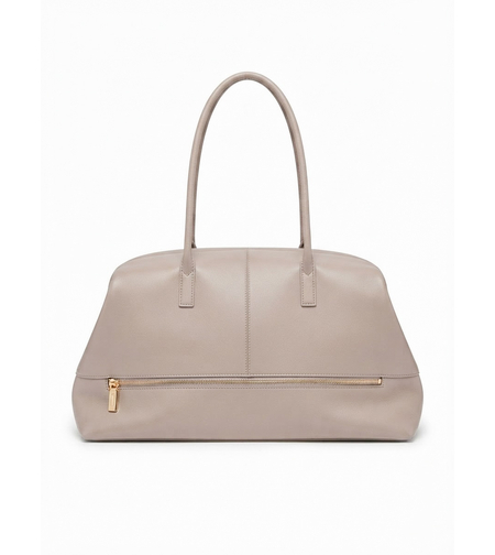 SOFT STRUCTURED BAG IN TAUPE