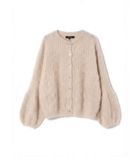 FLUFFY CARDIGAN IN CREAM