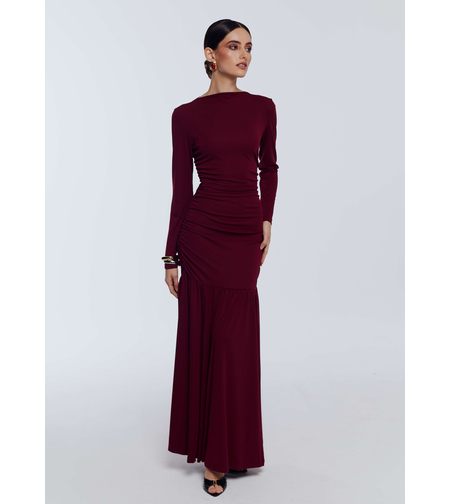 BORDEAUX MAXI DRESS